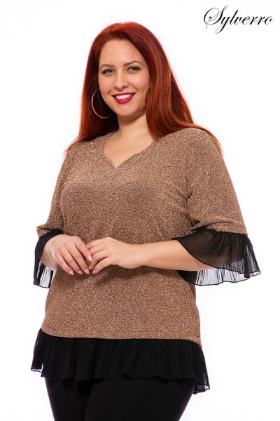 Trblietavá blúzka pre moletky