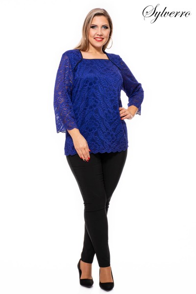 Elegantná čipkovaná blúzka