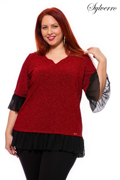 Trblietavá blúzka pre moletky